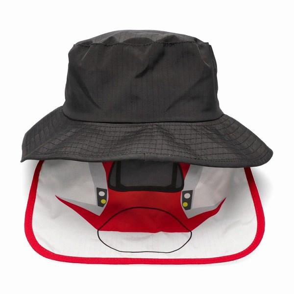 キッズフォーレ　Kids Foret　JR新幹線電車 プリント 撥水　ハット 帽子 日よけ付き　( 50cm 52cm 54cm 56cm ）ドクターイエロー こまち はやぶさ  電車 | Kids Foret | 05