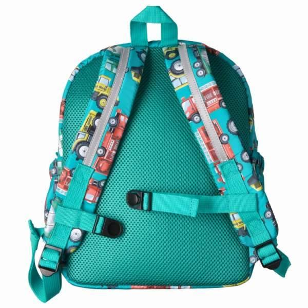 キッズフォーレ　Kids Foret　さくらんぼ　働く車　総柄リュック　（Mサイズ　10L　Lサイズ　15L）リュックサック　女の子　男の子　10リットル　15リットル | Kids Foret | 10