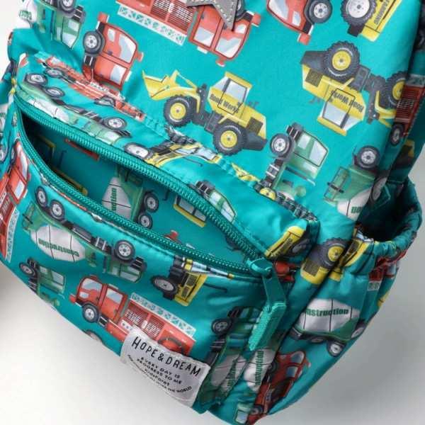 キッズフォーレ　Kids Foret　さくらんぼ　働く車　総柄リュック　（Mサイズ　10L　Lサイズ　15L）リュックサック　女の子　男の子　10リットル　15リットル | Kids Foret | 13