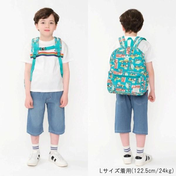 キッズフォーレ　Kids Foret　さくらんぼ　働く車　総柄リュック　（Mサイズ　10L　Lサイズ　15L）リュックサック　女の子　男の子　10リットル　15リットル | Kids Foret | 04
