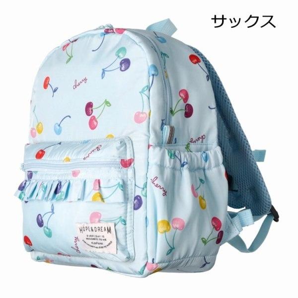 キッズフォーレ　Kids Foret　さくらんぼ　働く車　総柄リュック　（Mサイズ　10L　Lサイズ　15L）リュックサック　女の子　男の子　10リットル　15リットル | Kids Foret | 08