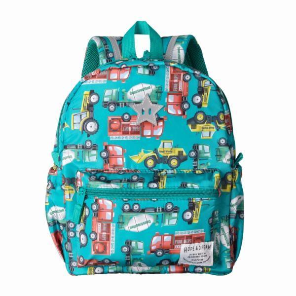 キッズフォーレ　Kids Foret　さくらんぼ　働く車　総柄リュック　（Mサイズ　10L　Lサイズ　15L）リュックサック　女の子　男の子　10リットル　15リットル | Kids Foret | 09