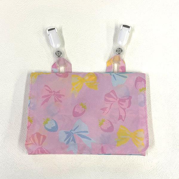 ●40％OFFセール●キッズフォーレ　Kids Foret　日本製クリップ付き 総柄マスクケース　移動ポケット アウトレット | Kids Foret | 04