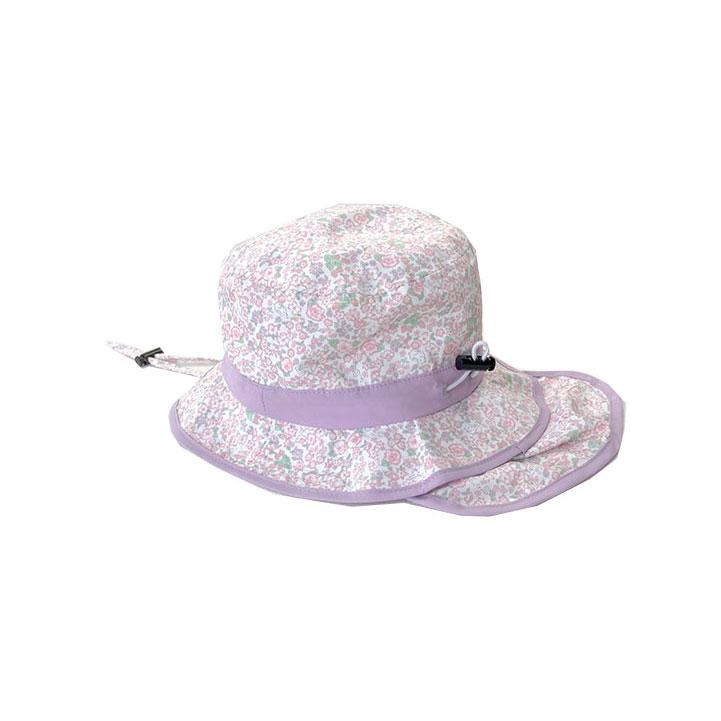 ●40％OFFセール●キッズフォーレ　Kids Foret　日よけ付き 花柄　恐竜柄　 ハット　 ( 48cm 50cm 52cm 54cm 56cm ）幼児　アウトレット | Kids Foret | 01