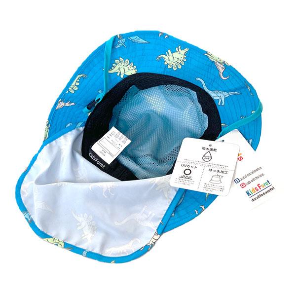 ●40％OFFセール●キッズフォーレ　Kids Foret　日よけ付き 花柄　恐竜柄　 ハット　 ( 48cm 50cm 52cm 54cm 56cm ）幼児　アウトレット | Kids Foret | 06