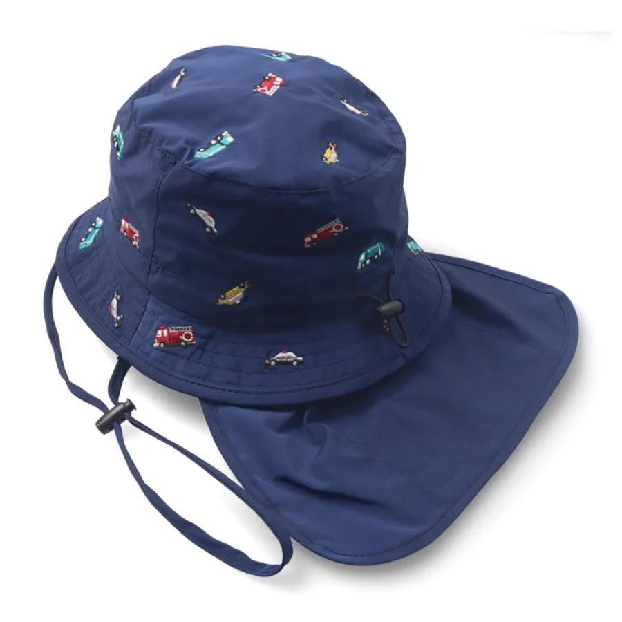 キッズフォーレ Kids Foret 【WEB限定】 働く車 刺繍 撥水 ハット ( 50 52 54 56 ） キッズ ジュニア 男の子 女の子 帽子 | Kids Foret | 01
