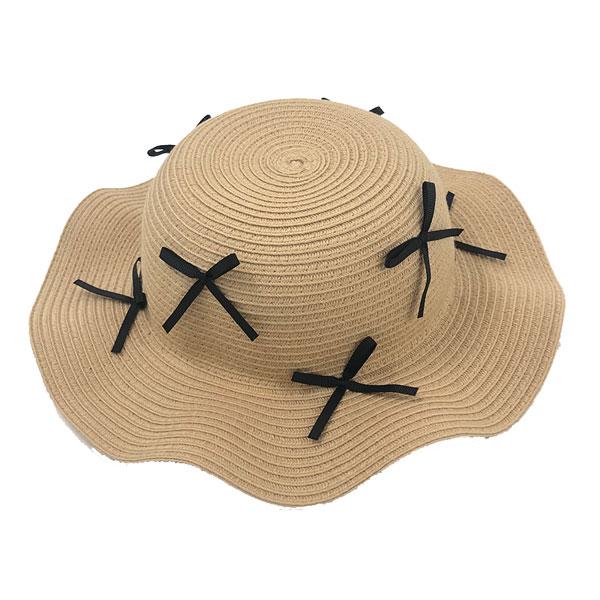 キッズフォーレ　Kids Foret　リボン付き　ヒラヒラ　ハット　帽子　( 50cm 52cm 54cm 56cm )女の子　帽子　レース　日除け付き　洗濯可　折り畳める | Kids Foret | 02