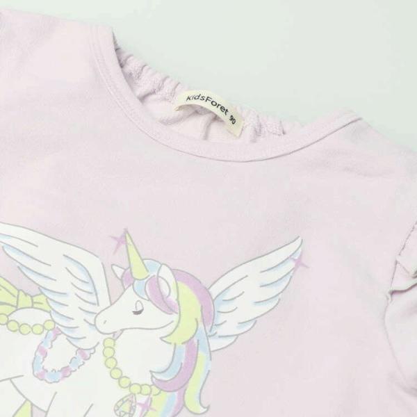 ●30％OFFセール●ラスト1点●キッズフォーレ　Kids Foret　ユニコーンプリント ミニ裏毛 長袖パジャマ （110cm）アウトレット | Kids Foret | 05