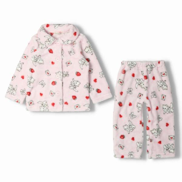 ●30％OFFセール●キッズフォーレ　Kids Foret　ねこ柄　もこもこ　ボア　長袖パジャマ 女の子 お泊り（110cm・120cm）アウトレット | Kids Foret | 03