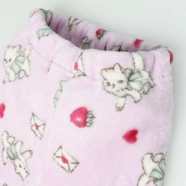 ●30％OFFセール●キッズフォーレ　Kids Foret　ねこ柄　もこもこ　ボア　長袖パジャマ 女の子 お泊り（110cm・120cm）アウトレット | Kids Foret | 07