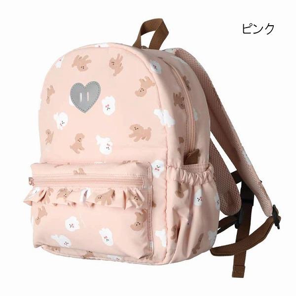 フォーレ　Kids Foret　プードル　働く車　総柄　撥水ボンディングリュック(10L・15L)10リットル　15リットル（鞄　かばん　バッグ　リュックサック） | Kids Foret | 01