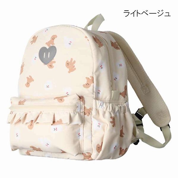 フォーレ　Kids Foret　プードル　働く車　総柄　撥水ボンディングリュック(10L・15L)10リットル　15リットル（鞄　かばん　バッグ　リュックサック） | Kids Foret | 04