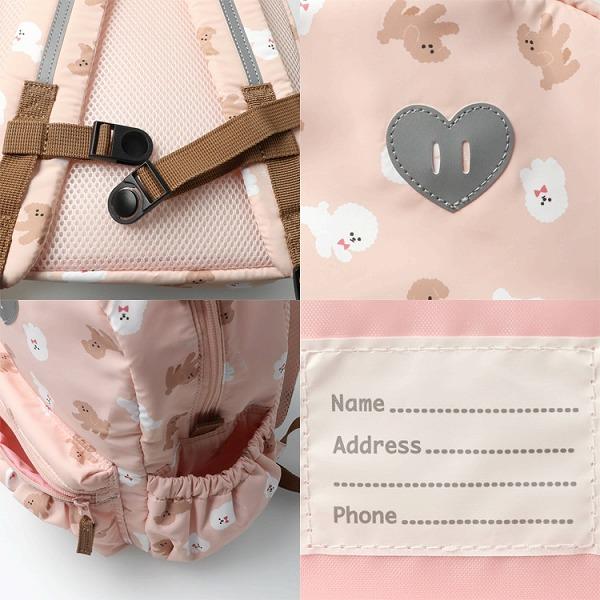 フォーレ　Kids Foret　プードル　働く車　総柄　撥水ボンディングリュック(10L・15L)10リットル　15リットル（鞄　かばん　バッグ　リュックサック） | Kids Foret | 09