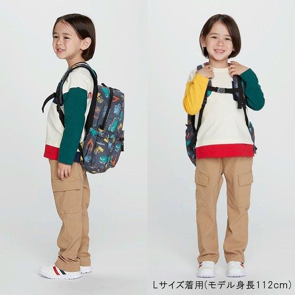 キッズフォーレ Kids Foret くま・働く車 総柄 リュック  ( M 10L・L 15L )  中綿ボンディング 撥水加工 通園 通学 | Kids Foret | 13