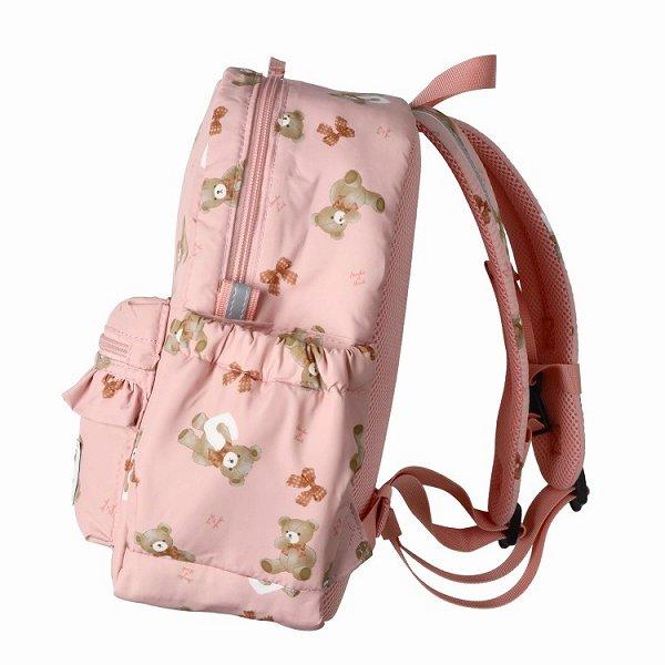 キッズフォーレ Kids Foret くま・働く車 総柄 リュック  ( M 10L・L 15L )  中綿ボンディング 撥水加工 通園 通学 | Kids Foret | 07