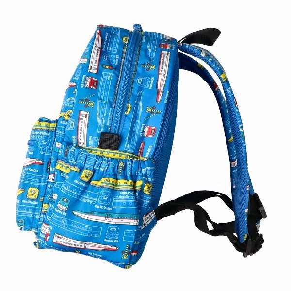 キッズフォーレ Kids Foret JR新幹線 電車 総柄 リュック  ( M 10L・L 15L )  撥水加工 通園 通学  男の子 ギフト | Kids Foret | 02