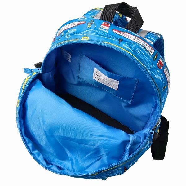 キッズフォーレ Kids Foret JR新幹線 電車 総柄 リュック  ( M 10L・L 15L )  撥水加工 通園 通学  男の子 ギフト | Kids Foret | 04