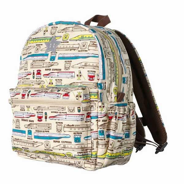 キッズフォーレ Kids Foret JR新幹線 電車 総柄 リュック  ( M 10L・L 15L )  撥水加工 通園 通学  男の子 ギフト | Kids Foret | 05