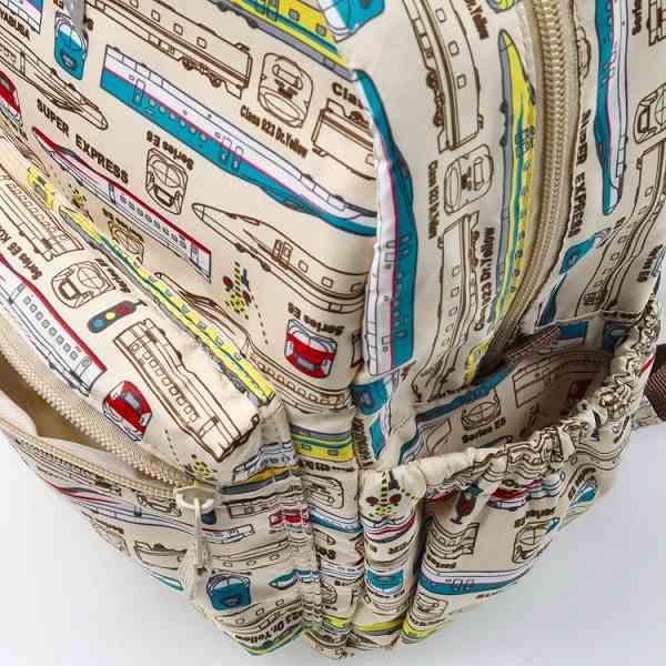 キッズフォーレ Kids Foret JR新幹線 電車 総柄 リュック  ( M 10L・L 15L )  撥水加工 通園 通学  男の子 ギフト | Kids Foret | 07