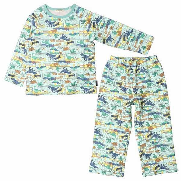 キッズフォーレ Kids Foret 恐竜 総柄 長袖 キルトパジャマ  ( 110 120 130 ) 子ども服 キッズ  子供服　パジャマ | Kids Foret | 02