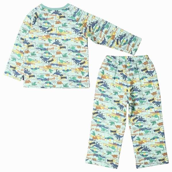 キッズフォーレ Kids Foret 恐竜 総柄 長袖 キルトパジャマ  ( 110 120 130 ) 子ども服 キッズ  子供服　パジャマ | Kids Foret | 03