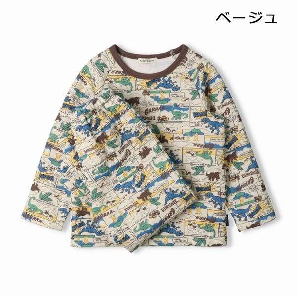 キッズフォーレ Kids Foret 恐竜 総柄 長袖 キルトパジャマ  ( 110 120 130 ) 子ども服 キッズ  子供服　パジャマ | Kids Foret | 04