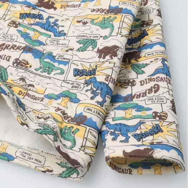 キッズフォーレ Kids Foret 恐竜 総柄 長袖 キルトパジャマ  ( 110 120 130 ) 子ども服 キッズ  子供服　パジャマ | Kids Foret | 05