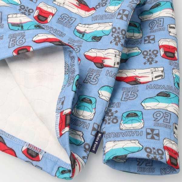 キッズフォーレ Kids Foret JR 新幹線 電車 総柄 長袖 キルト パジャマ  ( 100 110 120 ) キッズ ルームウェア | Kids Foret | 05