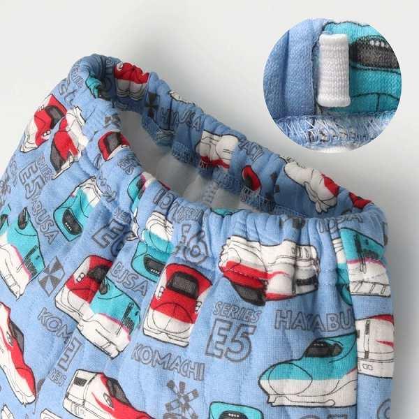 キッズフォーレ Kids Foret JR 新幹線 電車 総柄 長袖 キルト パジャマ  ( 100 110 120 ) キッズ ルームウェア | Kids Foret | 07