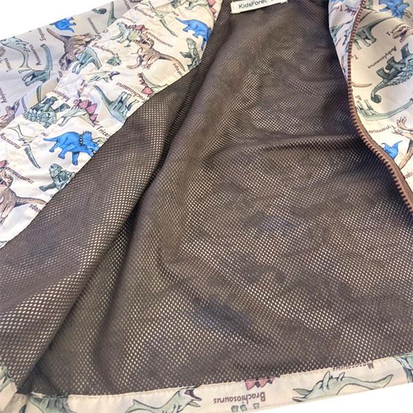 ●40％OFFセール●キッズフォーレ　Kids Foret　車柄 恐竜柄 花粉ガード＆撥水加工パーカー(90・100・110・120・130）アウトレット レインコート | Kids Foret | 06