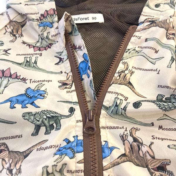 ●40％OFFセール●キッズフォーレ　Kids Foret　車柄 恐竜柄 花粉ガード＆撥水加工パーカー(90・100・110・120・130）アウトレット レインコート | Kids Foret | 07