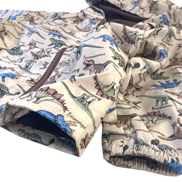 ●40％OFFセール●キッズフォーレ　Kids Foret　車柄 恐竜柄 花粉ガード＆撥水加工パーカー(90・100・110・120・130）アウトレット レインコート | Kids Foret | 08