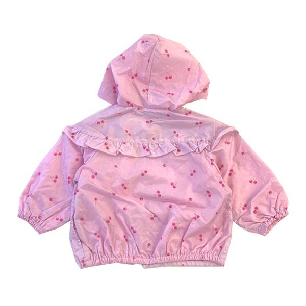 ●40％OFFセール●キッズフォーレ　Kids Foret　お花＆ハート柄 サクランボ柄 花粉ガード＆撥水加工パーカー(90cm）アウトレット レインコート | Kids Foret | 05