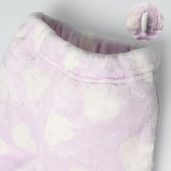 ●30％OFFセール●キッズフォーレ　Kids Foret ハート柄ボアフリースパジャマ（100・110・120・130・140）/丸高衣料 | Kids Foret | 08