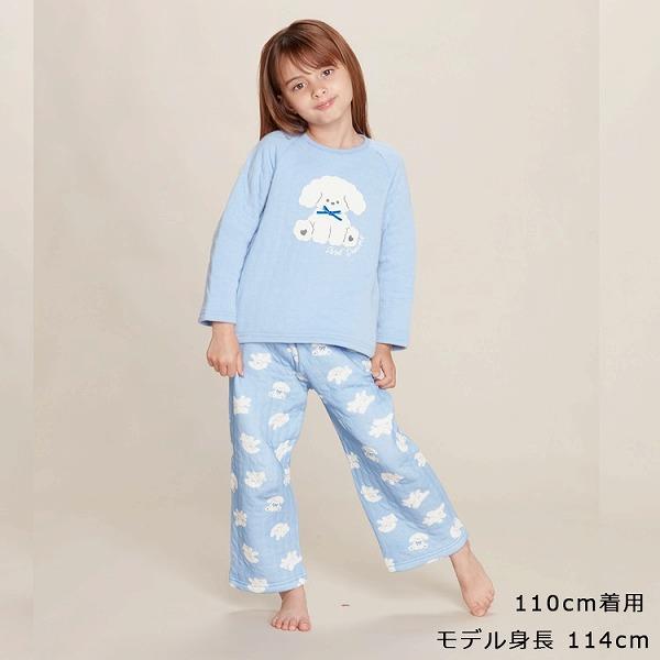 キッズフォーレ Kids Foret いぬ柄 長袖キルト パジャマ ( 100 110 120 ) 子ども服 キッズ ルームウェア | Kids Foret | 11