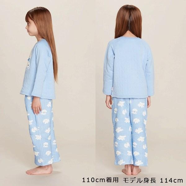 キッズフォーレ Kids Foret いぬ柄 長袖キルト パジャマ ( 100 110 120 ) 子ども服 キッズ ルームウェア | Kids Foret | 12