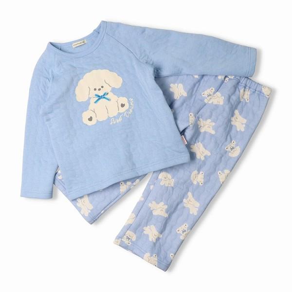 キッズフォーレ Kids Foret いぬ柄 長袖キルト パジャマ ( 100 110 120 ) 子ども服 キッズ ルームウェア | Kids Foret | 05