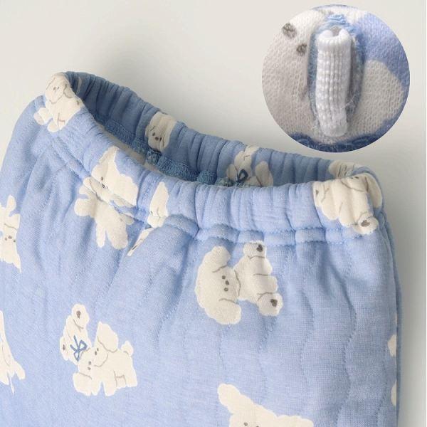 キッズフォーレ Kids Foret いぬ柄 長袖キルト パジャマ ( 100 110 120 ) 子ども服 キッズ ルームウェア | Kids Foret | 08