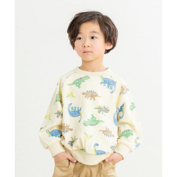 ディラッシュ DILASH 恐竜 総柄 トレーナー ( 90 100 110 120 )  子ども服 幼児 幼稚園 保育園 キッズ | DILASH | 02