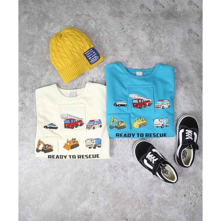 ●50％OFFセール●ディラッシュ DILASH はたらく車 いっぱい トレーナー ( 90 100 110 120 ) アウトレット | DILASH | 05