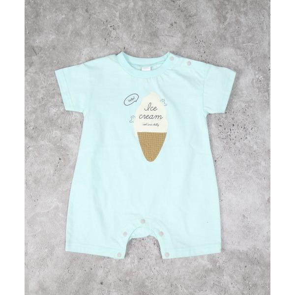 ディラッシュ　DILASH アイスクリーム柄 ロンパース(70・80)子ども服　ベビー　赤ちゃん　男の子　女の子　半袖　半パン　夏服　ショートオール　カバーオール | DILASH | 03