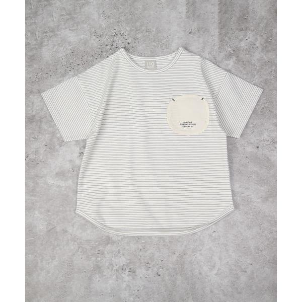 ディラッシュ　DILASH ボーダー　半袖　Tシャツ(110・120・130)子ども服　幼児　保育園　幼稚園　小学生　キッズ　男の子　女の子　胸ポケット　DL25ES007 | DILASH | 02