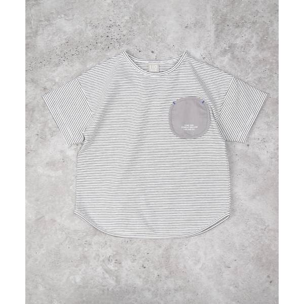 ●50％OFFセール●ディラッシュ　DILASH ボーダー　半袖　Tシャツ(110・120・130)子ども服　幼児　保育園　幼稚園　小学生　キッズ　男の子　女の子　胸ポケット | DILASH | 03