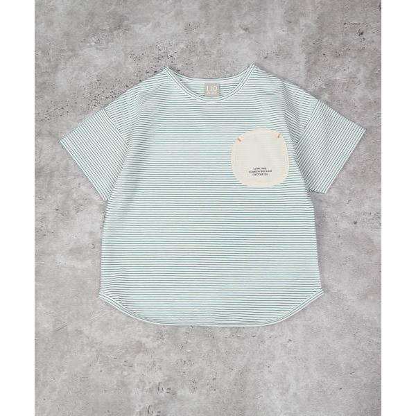 ●50％OFFセール●ディラッシュ　DILASH ボーダー　半袖　Tシャツ(110・120・130)子ども服　幼児　保育園　幼稚園　小学生　キッズ　男の子　女の子　胸ポケット | DILASH | 04