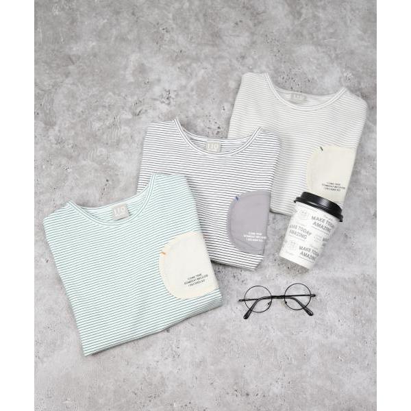 ●50％OFFセール●ディラッシュ　DILASH ボーダー　半袖　Tシャツ(110・120・130)子ども服　幼児　保育園　幼稚園　小学生　キッズ　男の子　女の子　胸ポケット | DILASH | 07