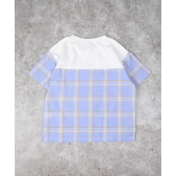 ディラッシュ　DILASH チェック柄 半袖 Tシャツ(110・120・130・140)子ども服　男の子　保育園　幼稚園　小学生　キッズ　切り替え　DL25ES010 | DILASH | 05