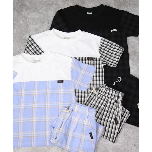 ディラッシュ　DILASH チェック柄 半袖 Tシャツ(110・120・130・140)子ども服　男の子　保育園　幼稚園　小学生　キッズ　切り替え　DL25ES010 | DILASH | 06