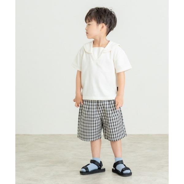 ディラッシュ　DILASH セーラーカラー風 半袖 Tシャツ(110・120・130)子ども服　男の子　女の子　保育園　幼稚園　小学生　キッズ　DL25ES012 | DILASH | 01