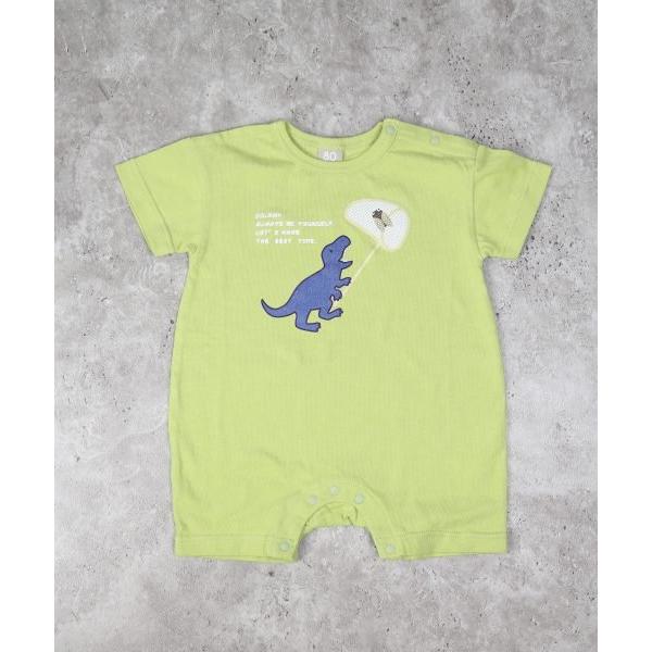 ディラッシュ　DILASH 恐竜 ロンパース(70・80)子ども服　赤ちゃん　ベビー　男の子　ショートオール　セミ　お祝い　プレゼント　可愛い　DL25ES021 | DILASH | 01