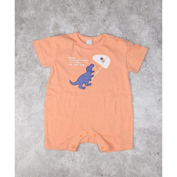 ディラッシュ　DILASH 恐竜 ロンパース(70・80)子ども服　赤ちゃん　ベビー　男の子　ショートオール　セミ　お祝い　プレゼント　可愛い　DL25ES021 | DILASH | 03